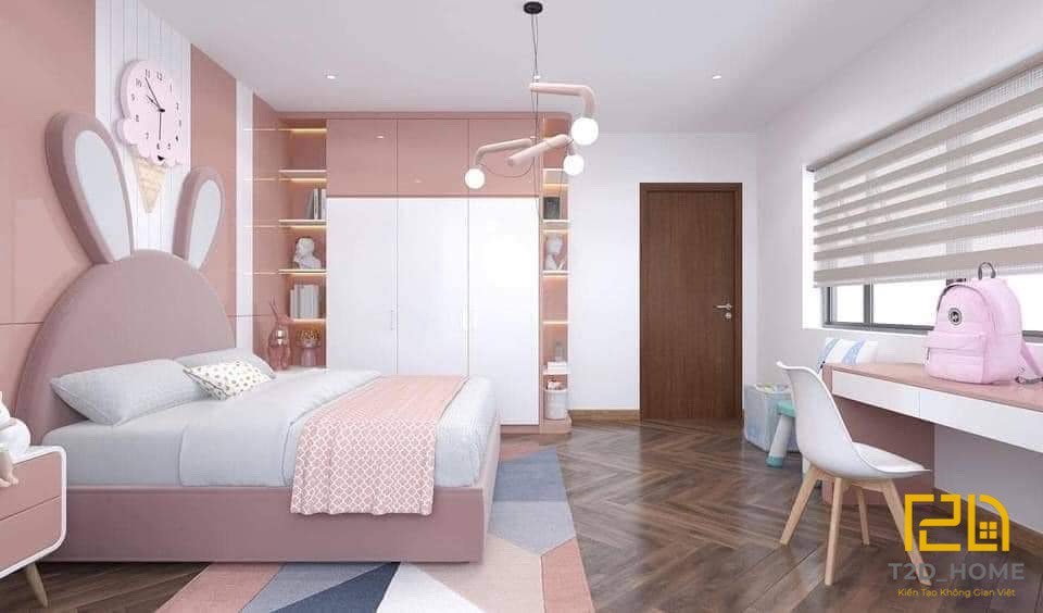 Bố trí bàn học trong phòng ngủ cho bé